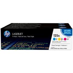 Toner HP 125A CYM, HP CF373AM, multipack (cián, bíborvörös, sárga) - eredeti