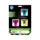 HP 363, HP CB333EE multipack csomag (cián, bíbor, sárga) - eredeti