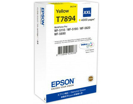 Epson T7894 XXL, C13T789440 - eredeti (sárga)