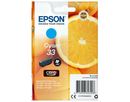 Epson 33 magazin, C13T33424012 - eredeti (cián)