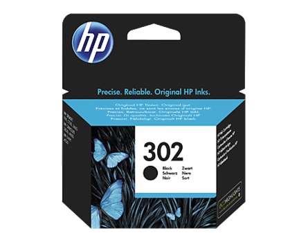 HP 302, HP F6U66AE patron - eredeti (fekete)