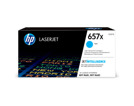 HP 657X toner, HP CF471X - eredeti (cián)