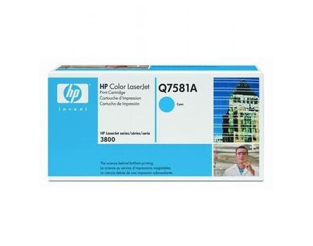 HP Q7581A toner - eredeti (cián)