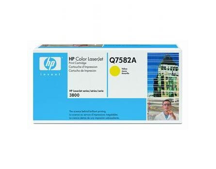 HP Q7582A toner - eredeti (sárga)