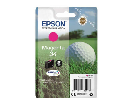 Epson 34 patron, C13T34634010 - eredeti (magenta)