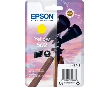 Epson 502, C13T02V44010 - eredeti (sárga)