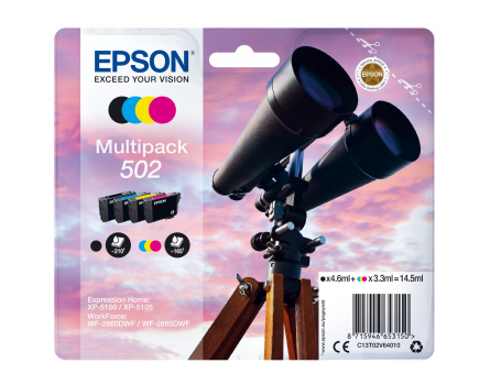 Epson 502, C13T02V64010 - eredeti (multipack)