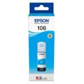 Epson 106, C13T00R240, tintásüveg - eredeti (cián)