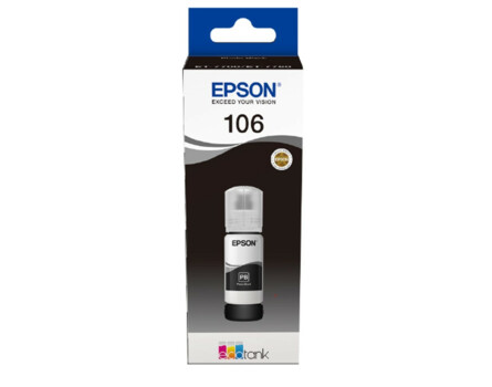 Epson 106, C13T00R140, tintásüveg - eredeti (Fotó fekete)