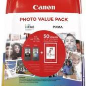 Canon PG-540L + CL-541XL + 50 x GP-501 fotópapír, 5224B007 - eredeti (fekete)