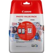 Canon PG-545XL + CL-546XL + 50 x GP-501 fotópapír, 8286B006 - eredeti (Multipack fekete / színes)