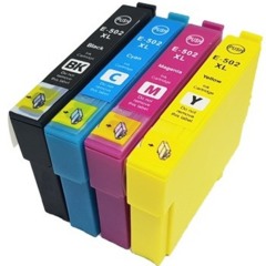 Epson 502XL, C13T02W64010 - kompatibilis (Multipack CMYK)