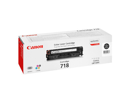 Canon 718, CRG-718, 2662B002 (fekete) - eredeti