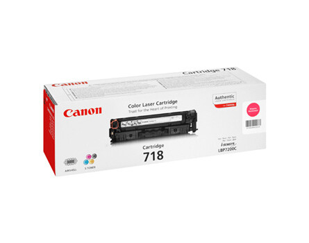 Canon 718, CRG-718, 2660B002 (bíborvörös) - eredeti