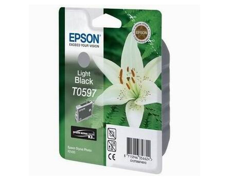 Epson Stylus Photo R2400 tintapatron, C13T059740, világos fekete, 1 * 13ml,