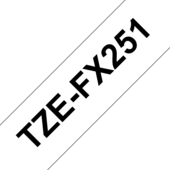 Brother TZ-FX251 szalag - eredeti (fekete nyomtatás / fehér háttér)
